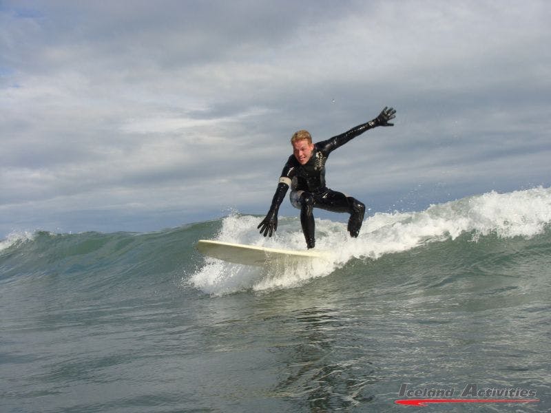 Surfing in Iceland