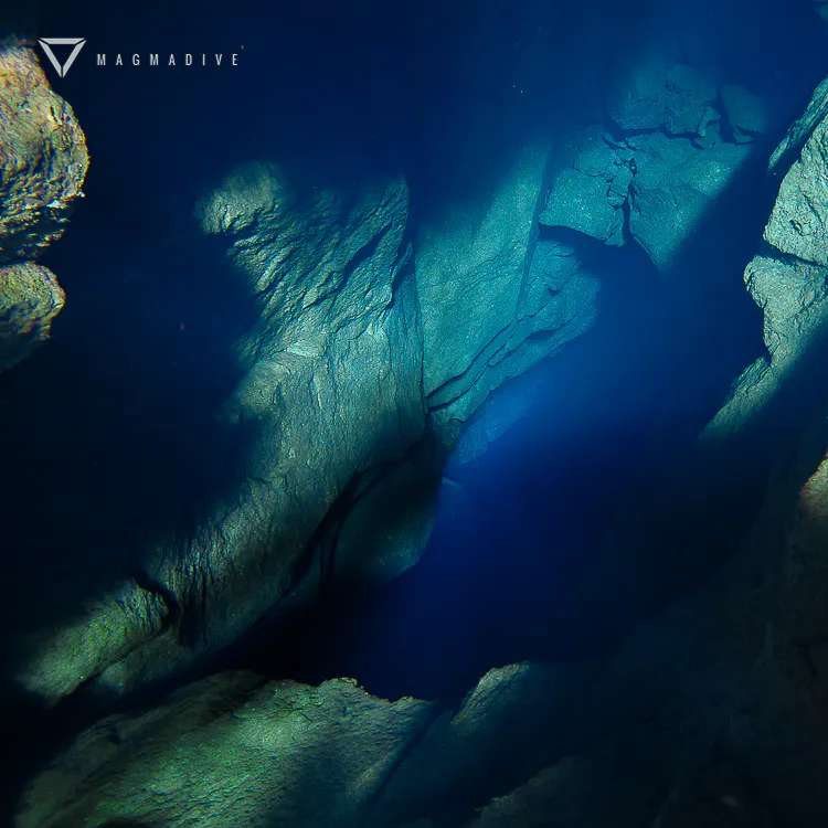 Underwater shot of the Silfra Fissure