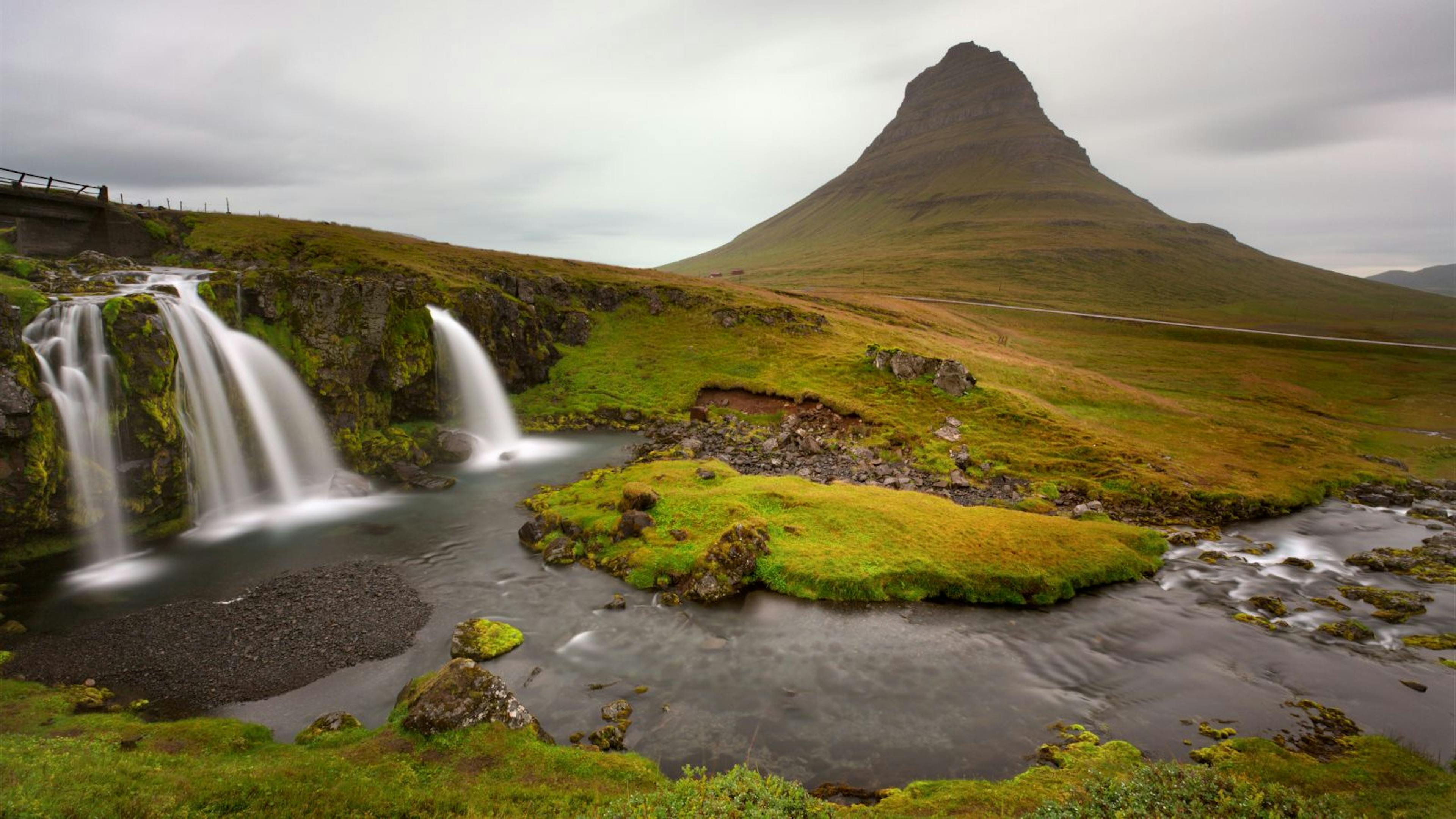 Waterfalls in the stunning Snæfellsnes Peninsula.