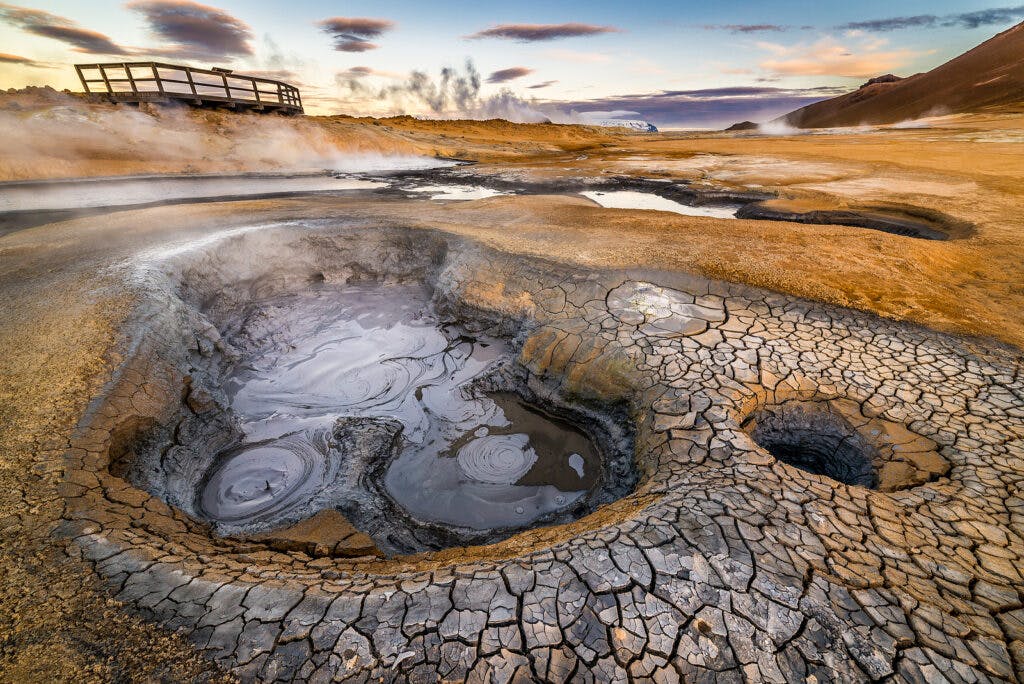 Hverarondor Hverir geothermal area in the north of Iceland near Lake Myvatn.