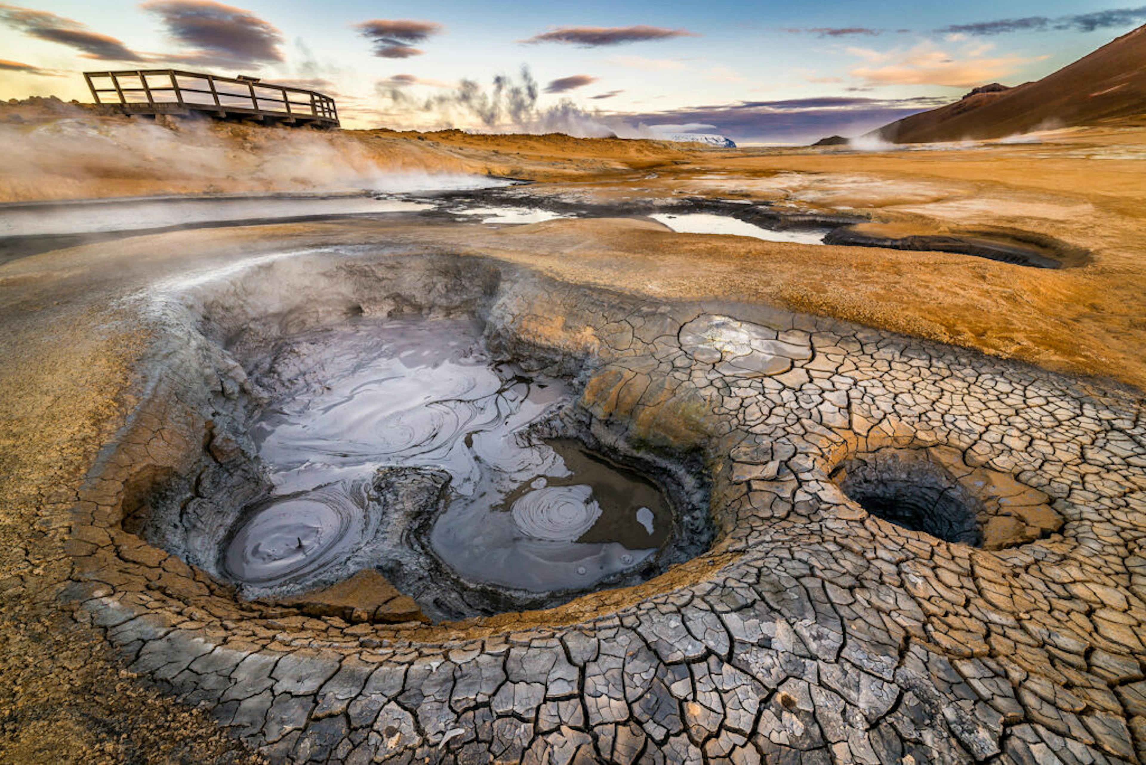 Hverarondor Hverir geothermal area in the north of Iceland near Lake Myvatn.