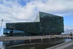 Harpa concert hall in Reykjavik