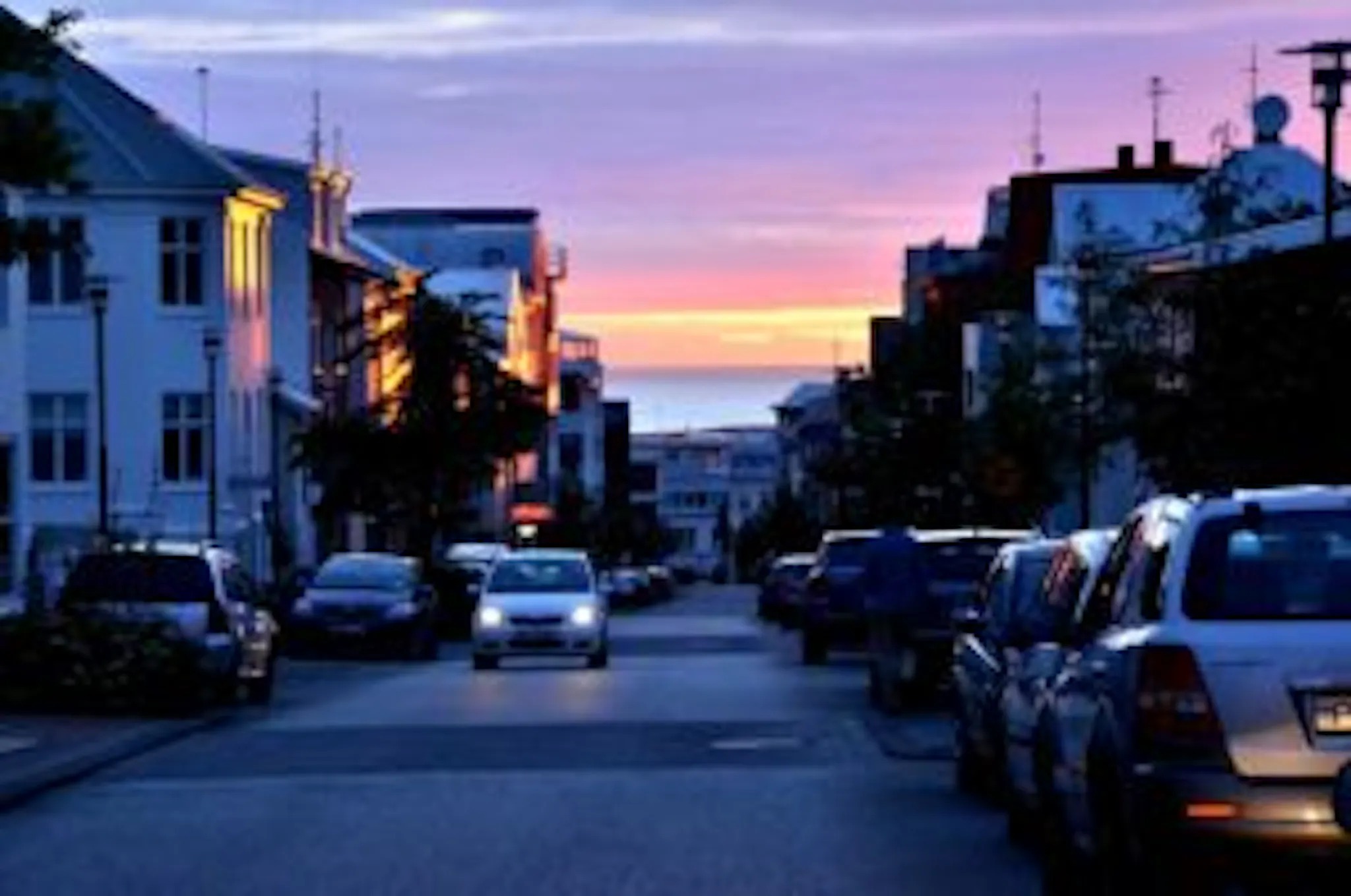 Driving in Reykjavik