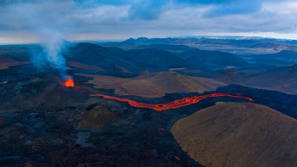 Iceland’s latest volcanic eruption on the Reykjanes peninsula in November 2023.