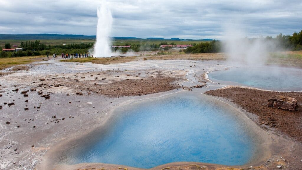 Strokkur Geysir on Golden Circle Iceland