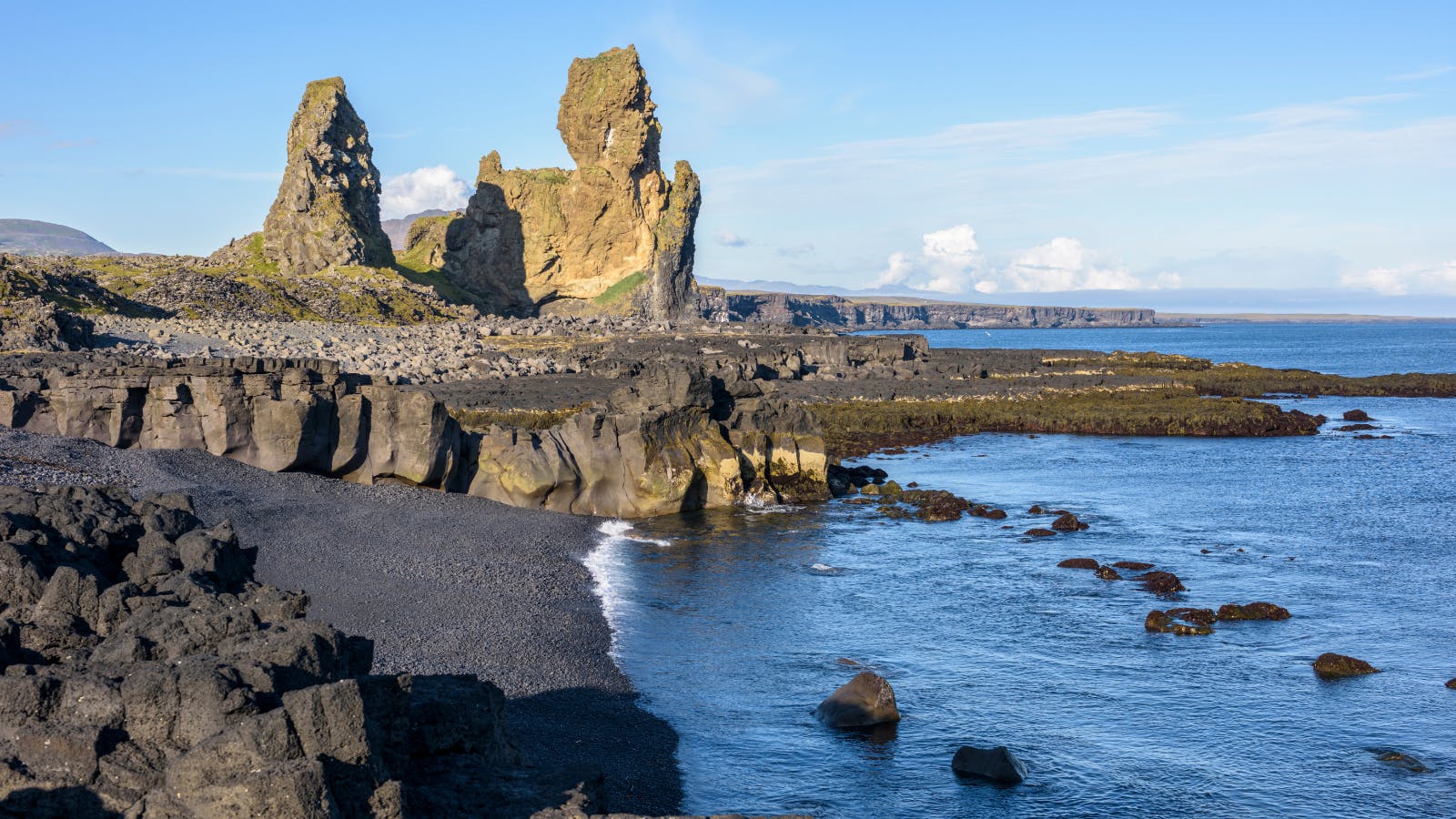 Londrangar rock formations off the Snæfellsnes Peninsula.