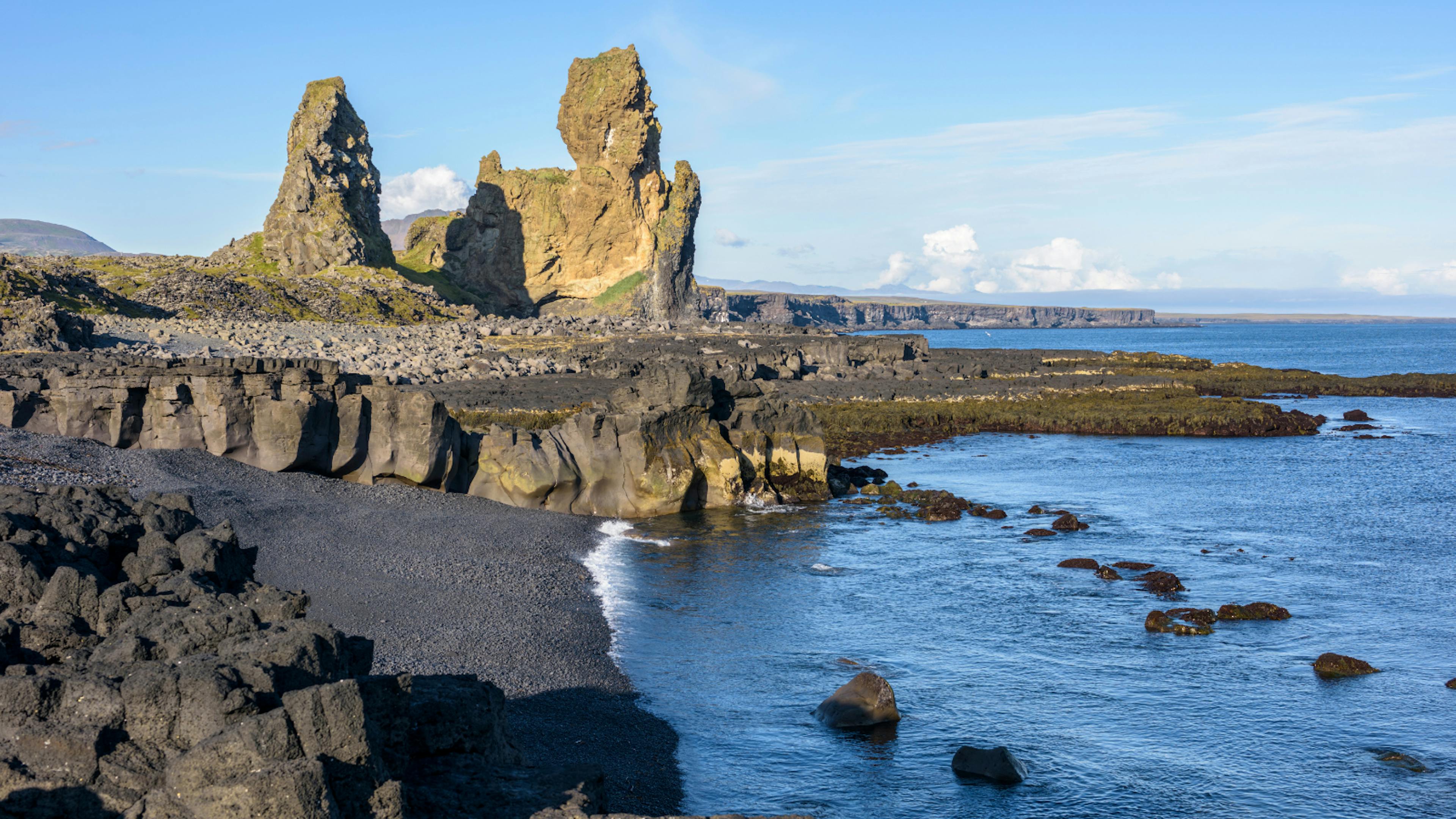 Londrangar rock formations off the Snæfellsnes Peninsula.