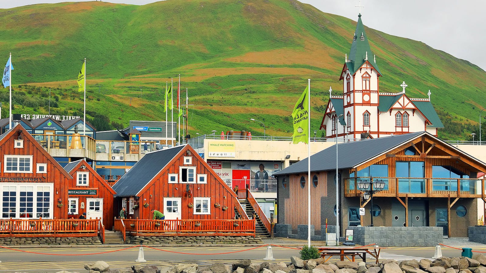 Húsavík in summer.