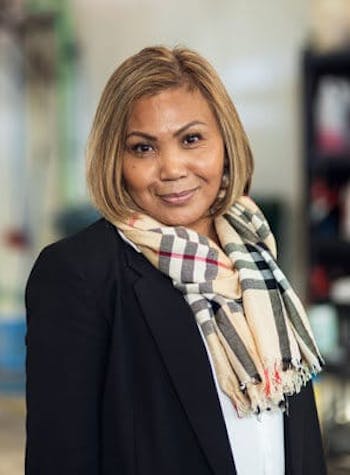 Woman posing for a photo