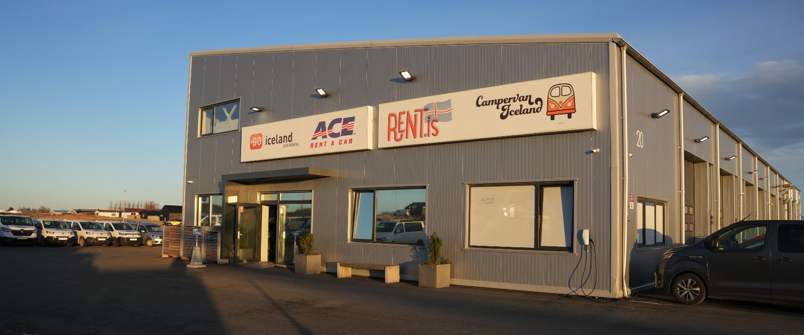 Rental office exterior