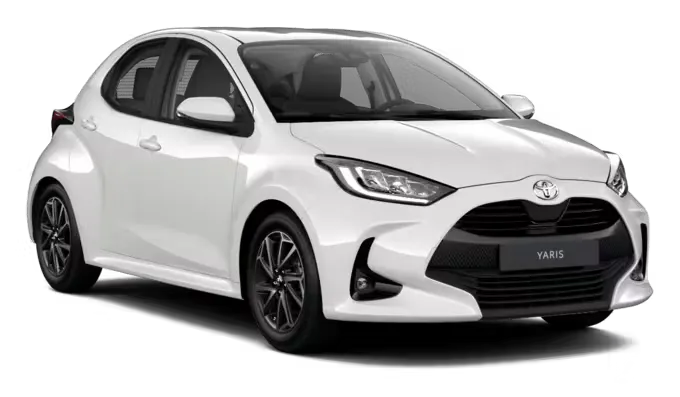 White Toyota Yaris