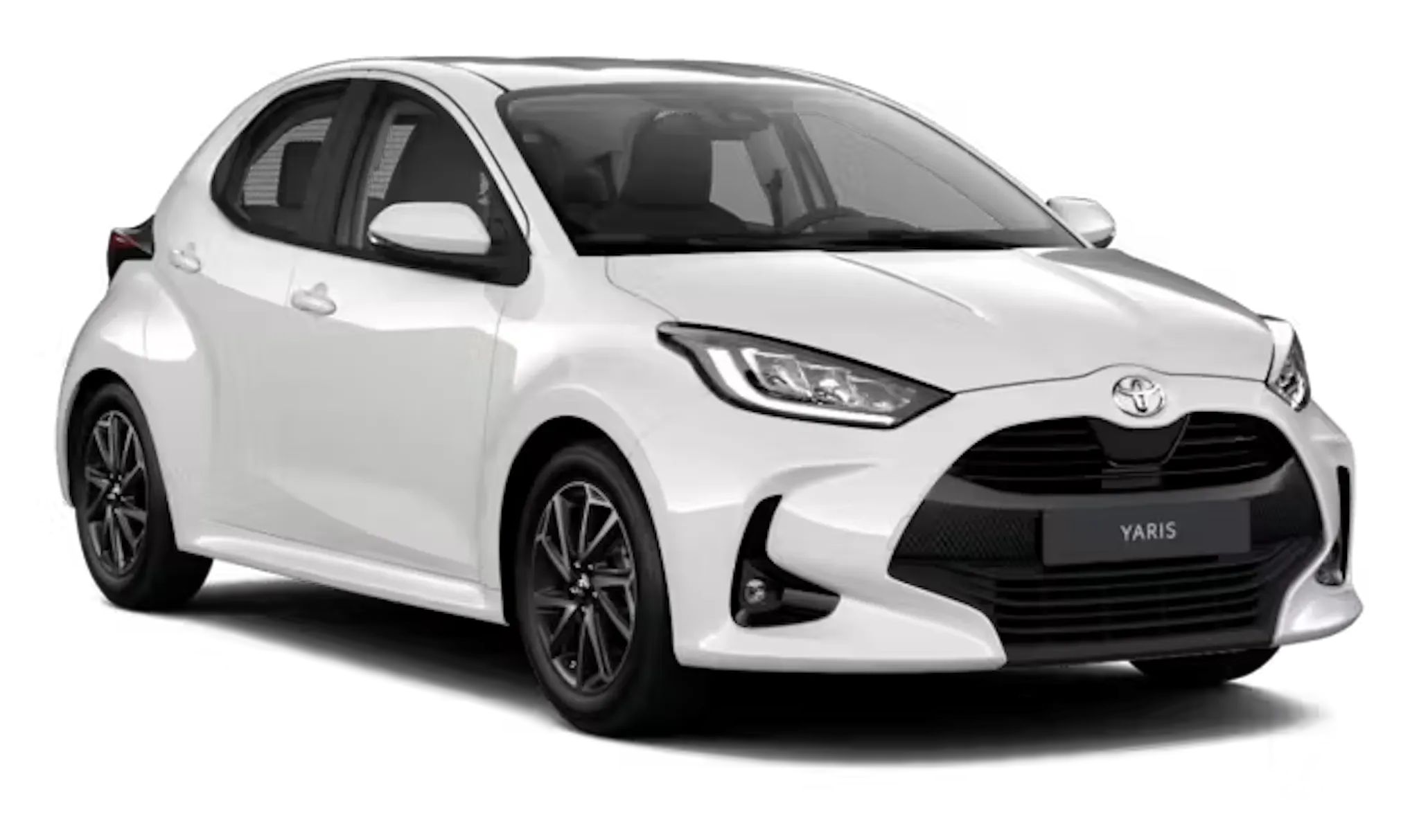 White Toyota Yaris