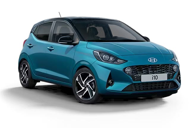 Blue Hyundai i10