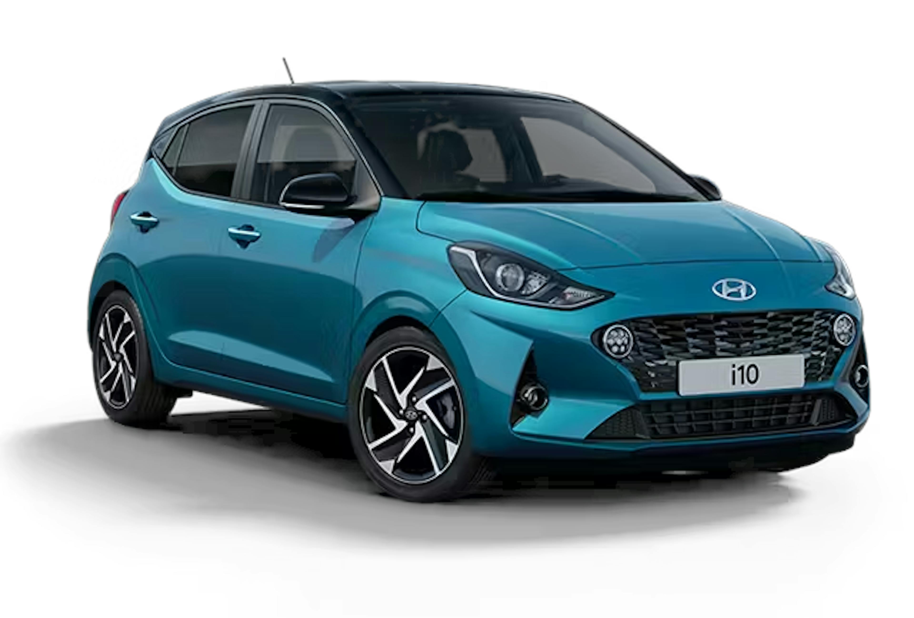 Blue Hyundai i10