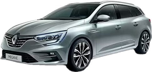 Silver Renault Megane Wagon
