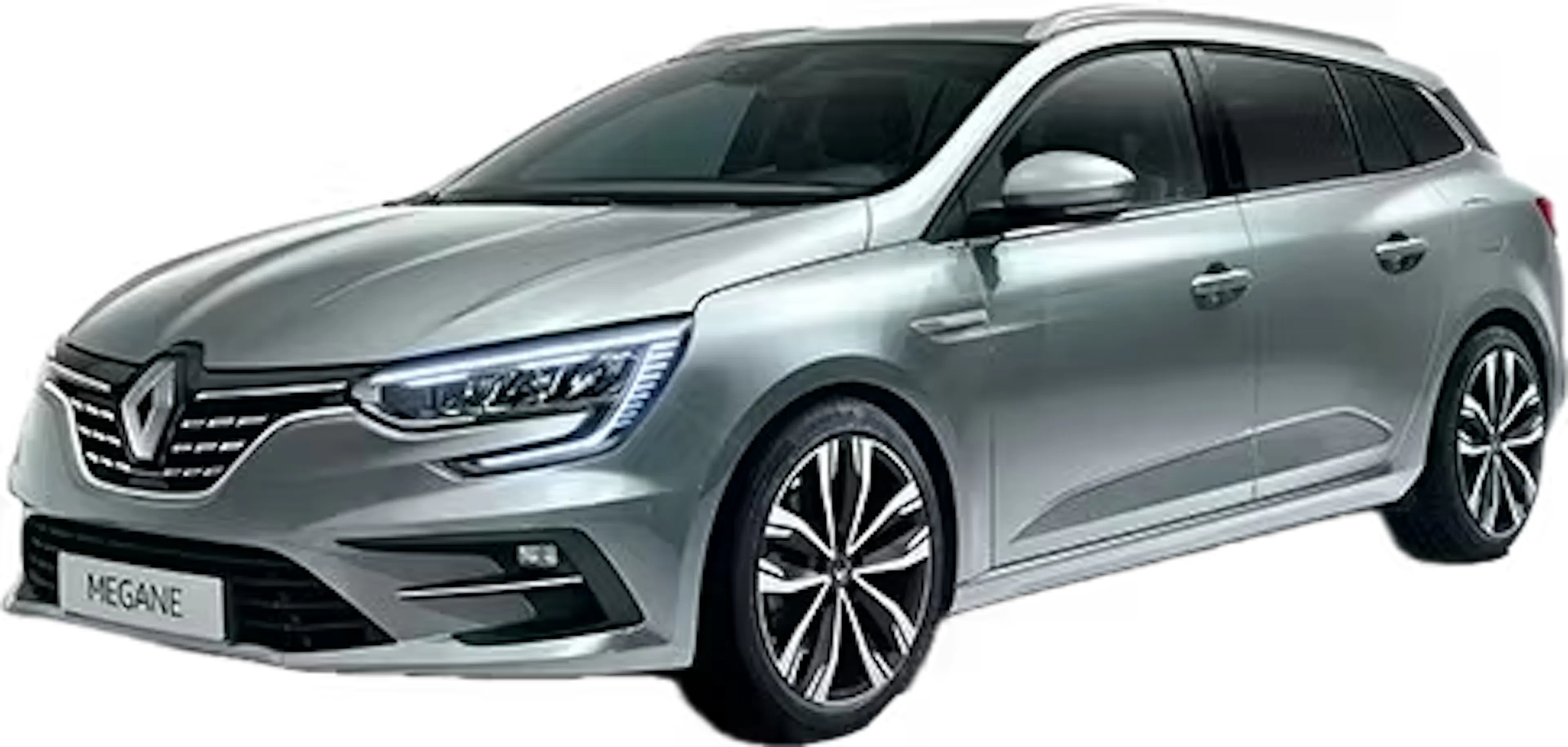Silver Renault Megane Wagon