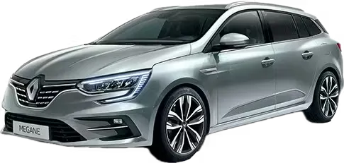 Silver Renault Megane Wagon