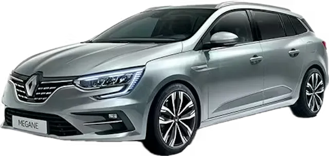 Silver Renault Megane Wagon