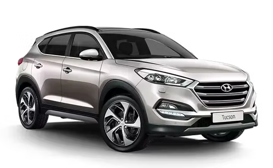 Silver Hyundai Tucson