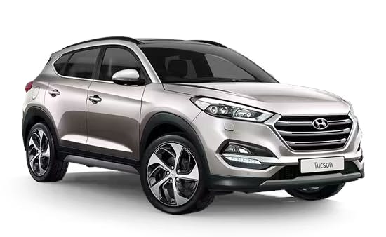 Silver Hyundai Tucson