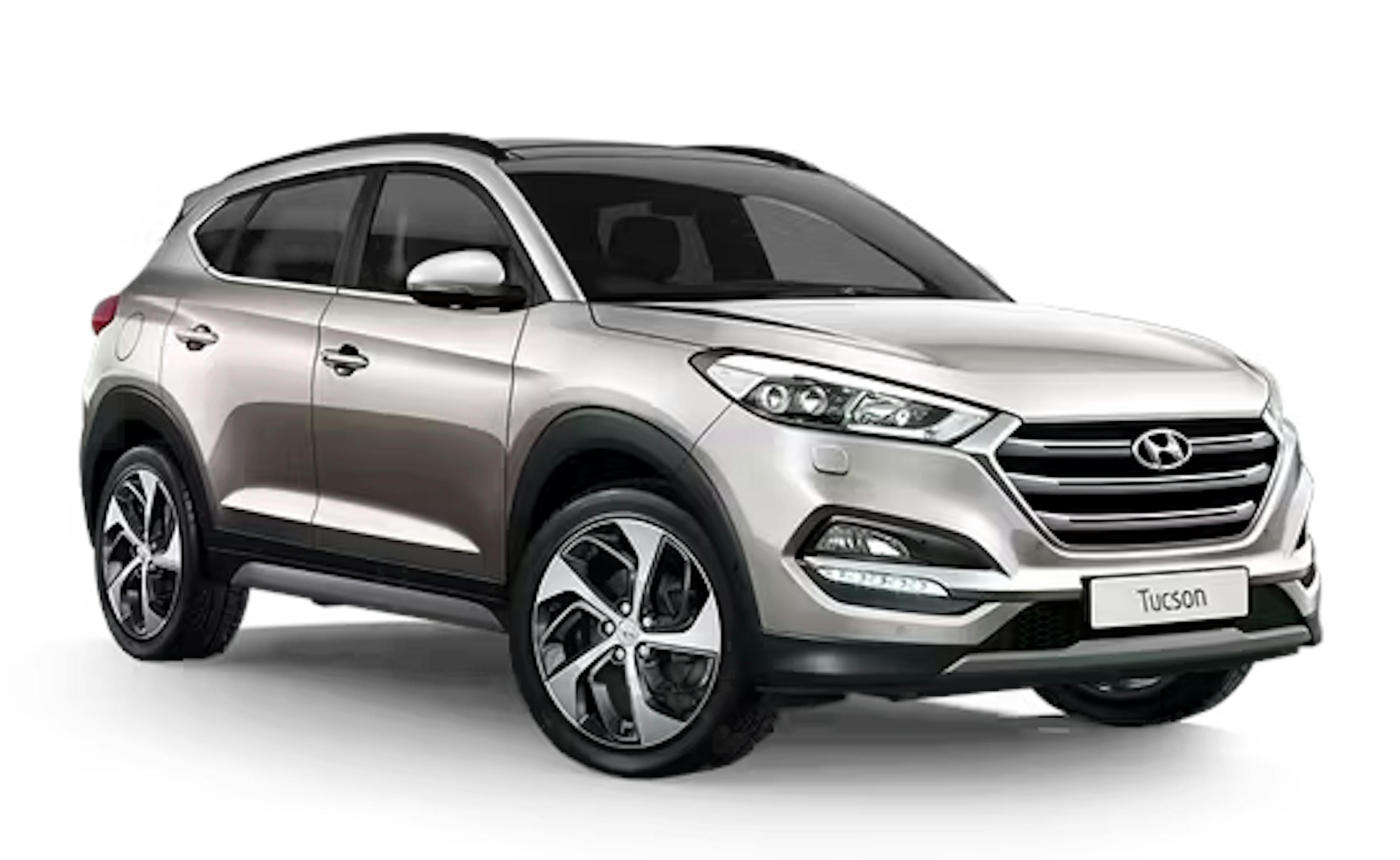 Silver Hyundai Tucson