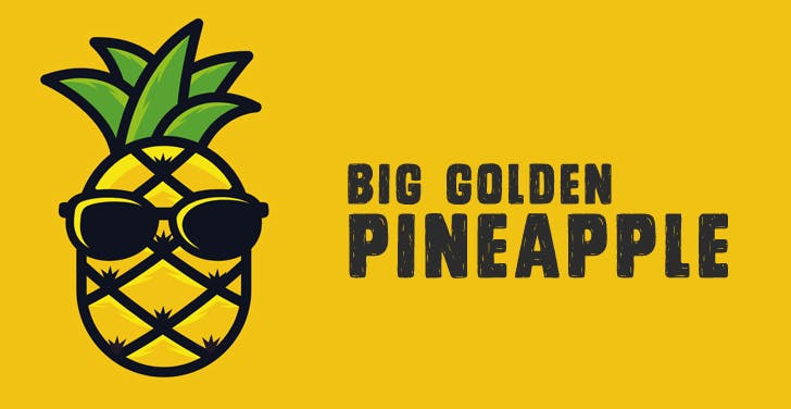 The Big Golden Pineapple Logo