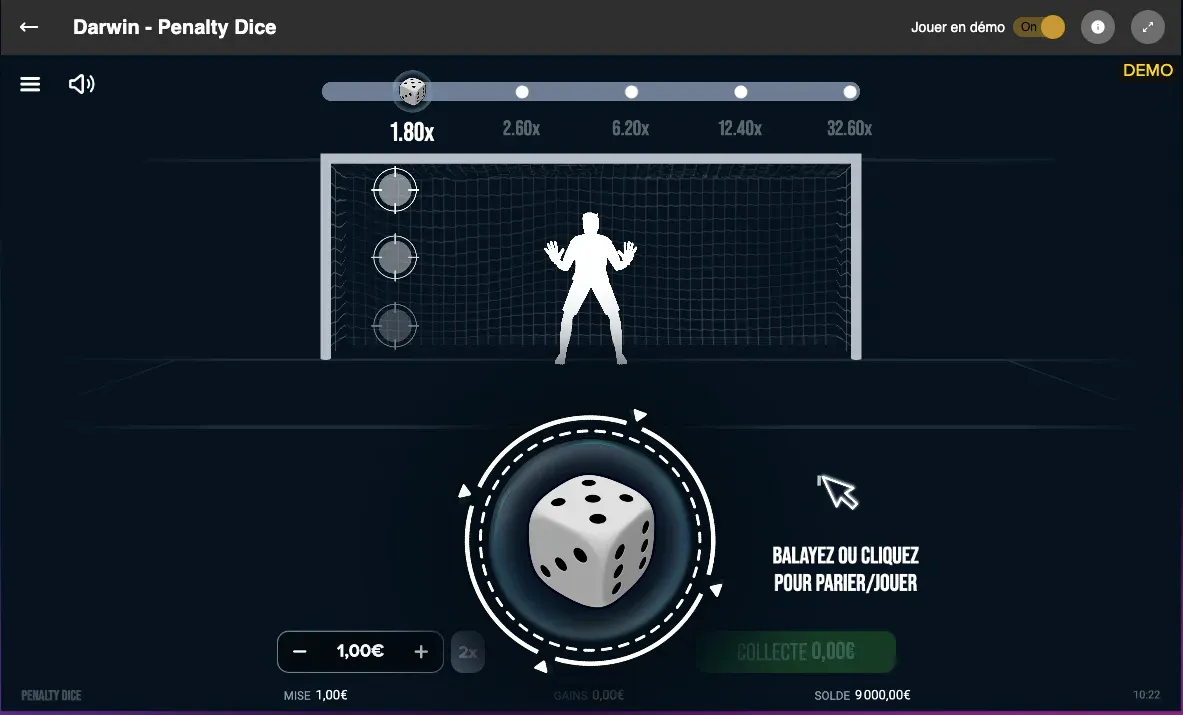 Crash Games | Penalty Dice van Darwin | GoldenVegas Casino