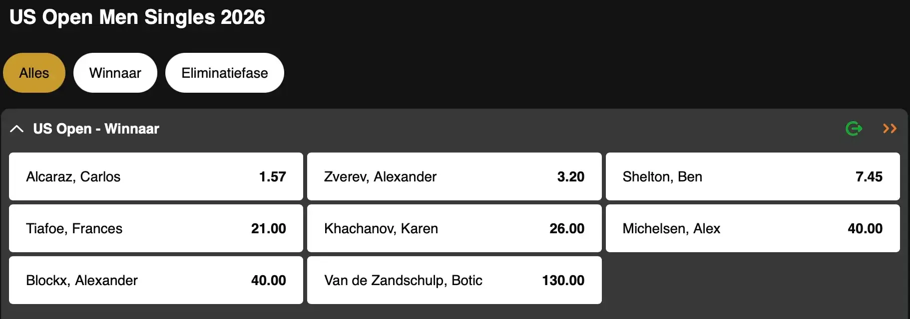 US Open: kan Alexander Blockx de eerste Belgische speler worden die een grandslamtoernooi wint?