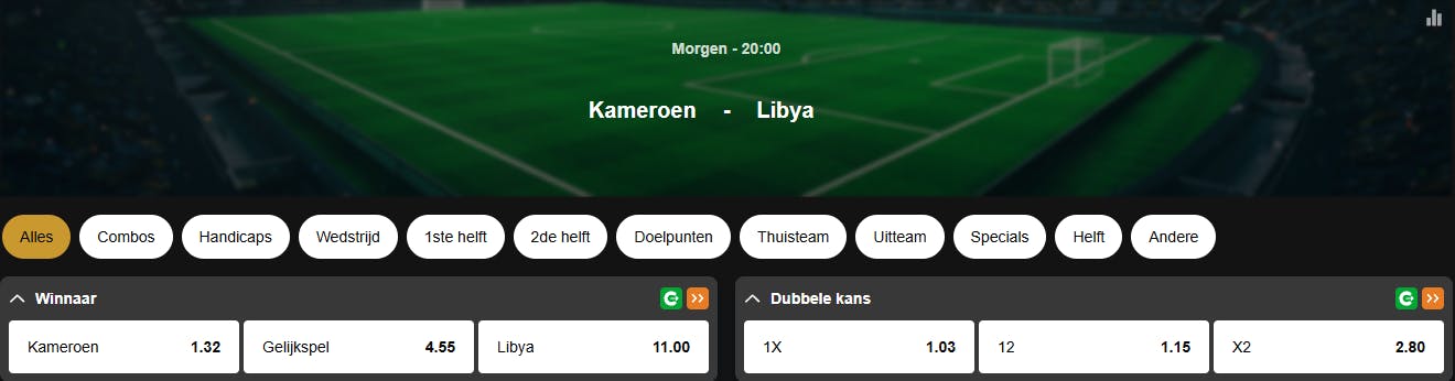 WK-kwalificatie | Kameroen – Libië | Golden Vegas Sport