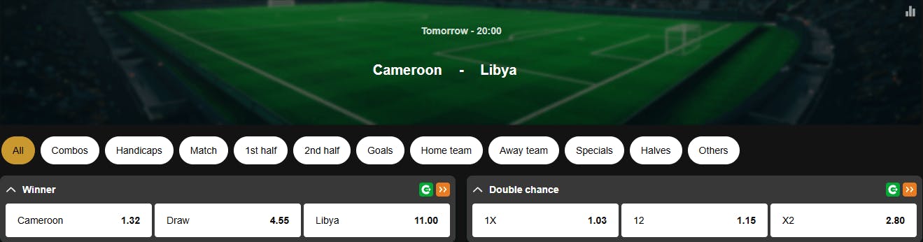 World Cup Qualifiers | Cameroon vs Libya | Golden Vegas Sport
