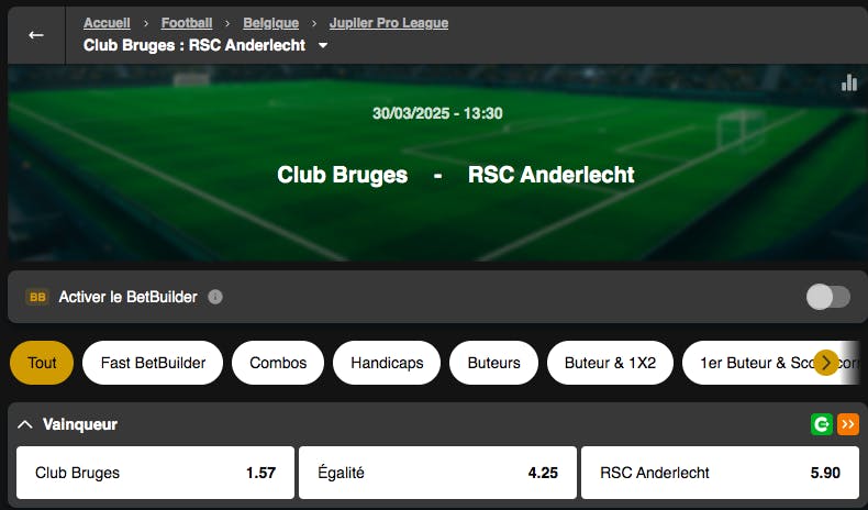 Playoffs 1 Pro League | Club Bruges - Anderlecht | Golden Vegas Sport