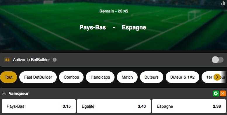 Ligue des Nations | Pays-Bas - Espagne | Golden Vegas Sport
