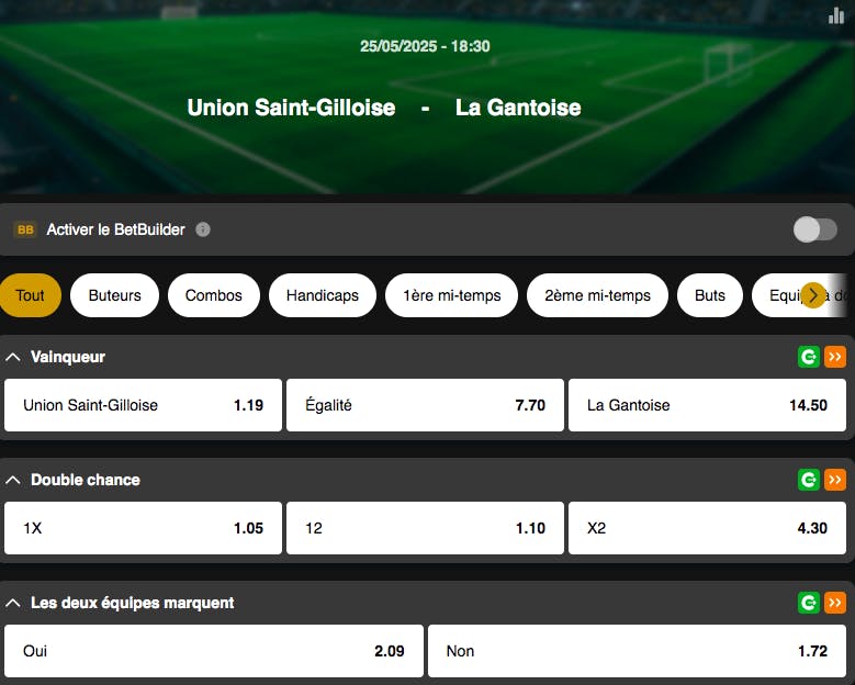 Champions Playoffs Pro League | Union Saint-Gilloise - Gand | Golden Vegas Sport