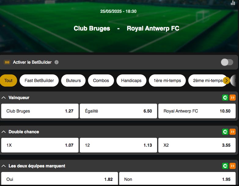 Champions Playoffs Pro League | Club Bruges - Antwerp | Golden Vegas Sport