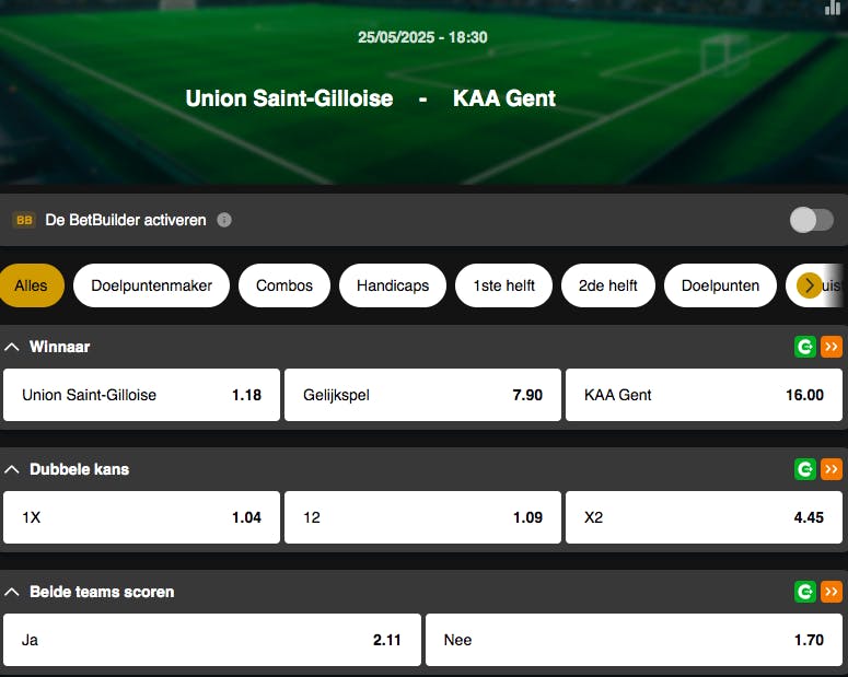 Champions Playoffs Pro League | Union Saint-Gilloise - Gand | Golden Vegas Sport
