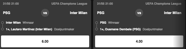 Champions League | PSG - Inter Milan | Golden Vegas Sport