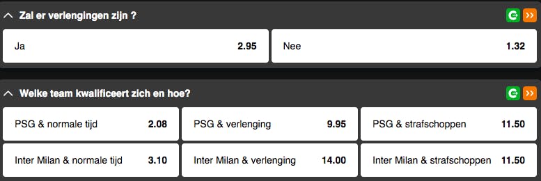Champions League | PSG - Inter Milan | Golden Vegas Sport