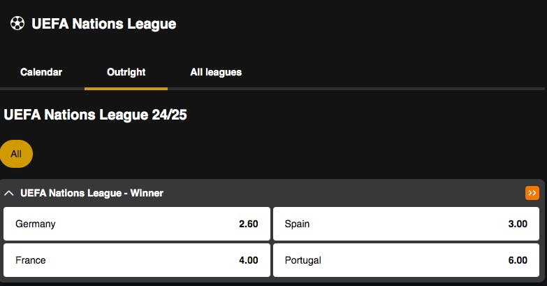 Nations League | Winner | Golden Vegas Sport
