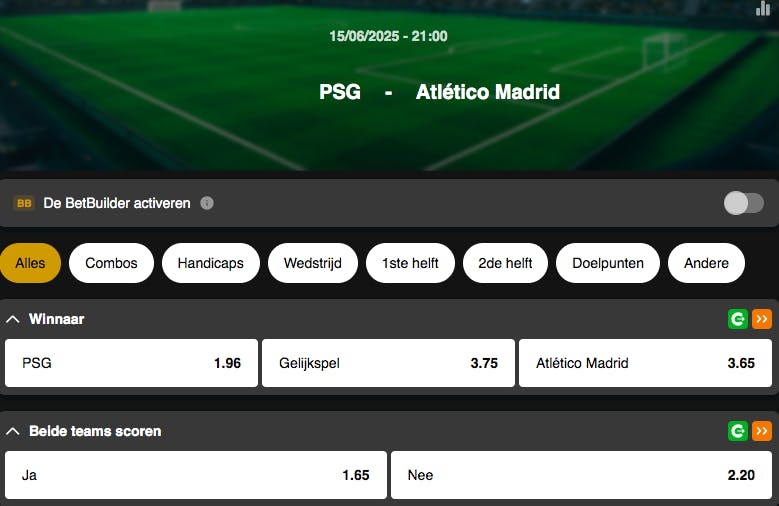 Coupe du Monde des Clubs | PSG - Atletico Madrid | Golden Vegas Sport