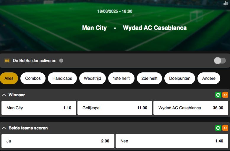 Coupe du Monde des Clubs | Manchester City - Wydad Casablanca | Golden Vegas Sport