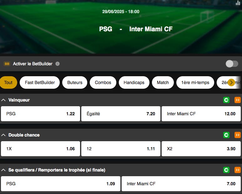 Coupe du Monde des Clubs | PSG - Inter Miami | Lionel Messi | Golden Vegas Sport