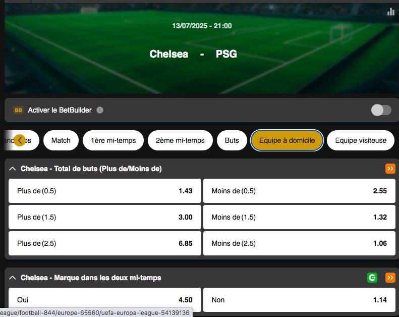 Finale Coupe du Monde des Clubs | Chelsea-PSG | Golden Vegas Sport
