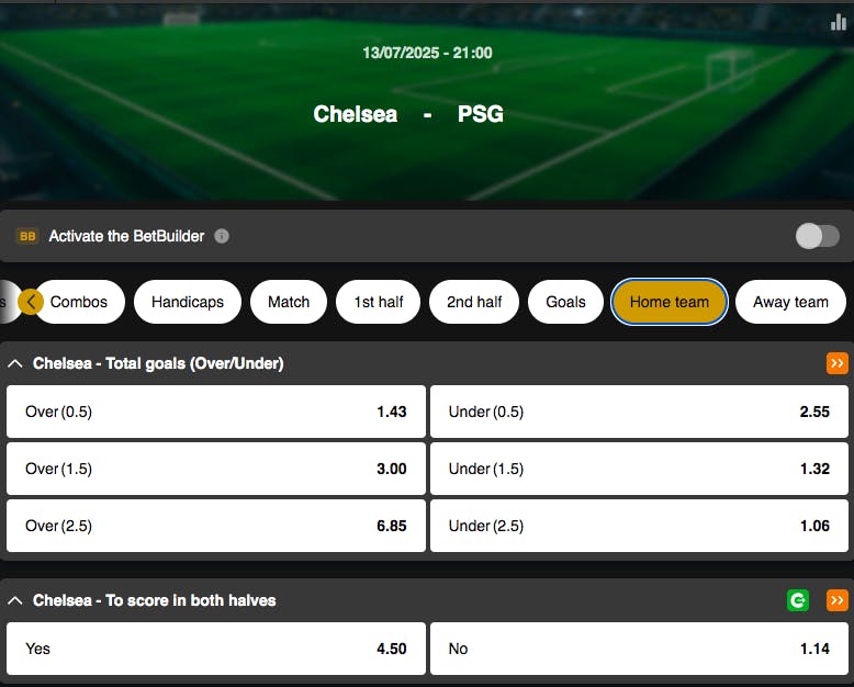 Club World Cup Final | Chelsea vs PSG | Golden Vegas Sport