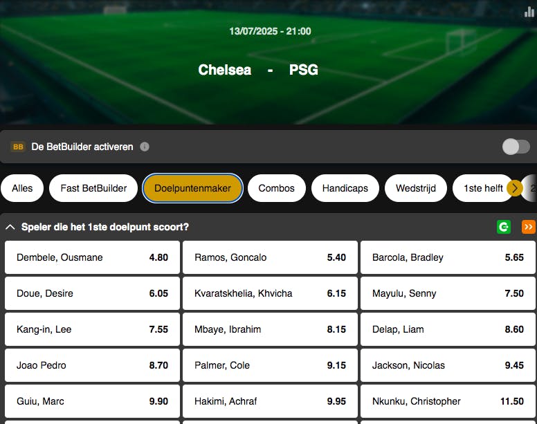 Finale Wereldbeker voor Clubs | Chelsea – PSG | Golden Vegas Sport