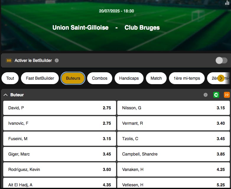 Supercoupe de Belgique | Union Saint-Gilloise - Club Bruges | Golden Vegas Sport