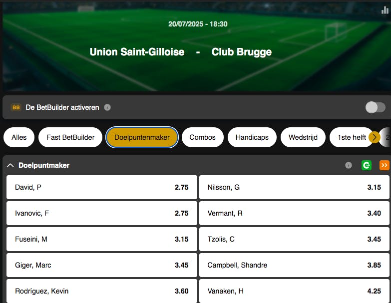 Belgische Supercup | Union Saint-Gilloise - Club Brugge | Golden Vegas Sport