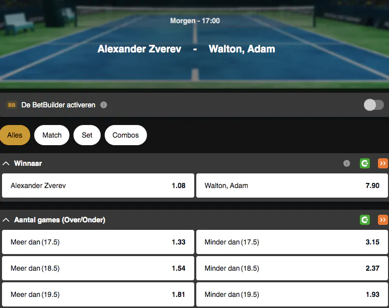 Tennis, Tournoi ATP Montréal | Alexander Zverev - Adam Walton | Golden Vegas Sport