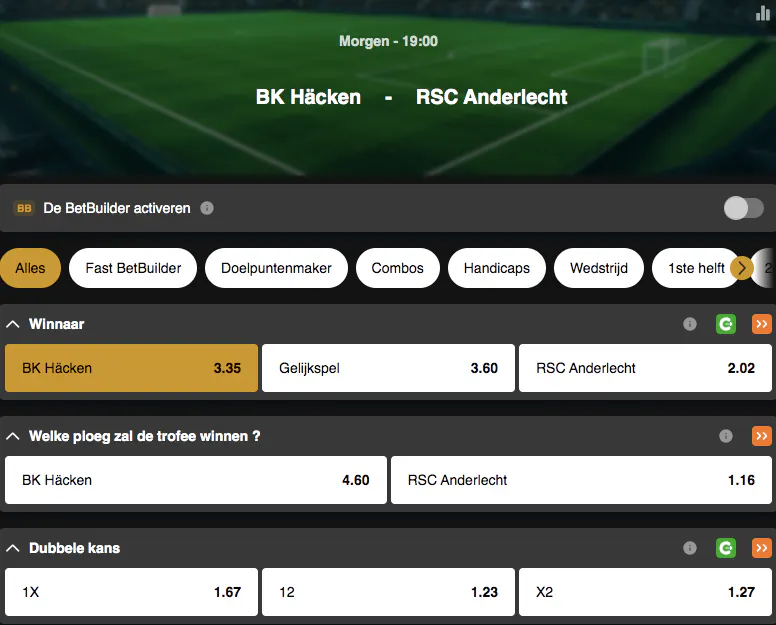 Preliminary Round Europa League | Anderlecht - Häcken | Golden Vegas Sport