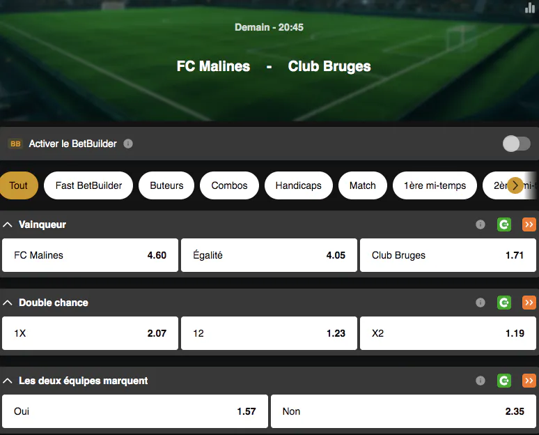 Jupiler Pro League, deuxième journée | Malines - Club Bruges | Golden Vegas Sport