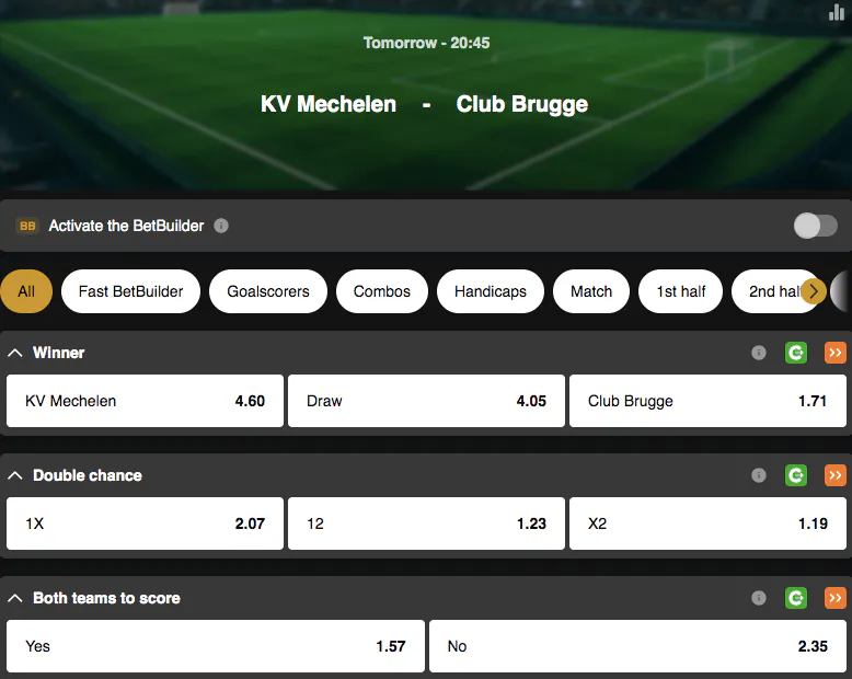 Jupiler Pro League, Second Matchday | Mechelen – Club Brugge | Golden Vegas Sport